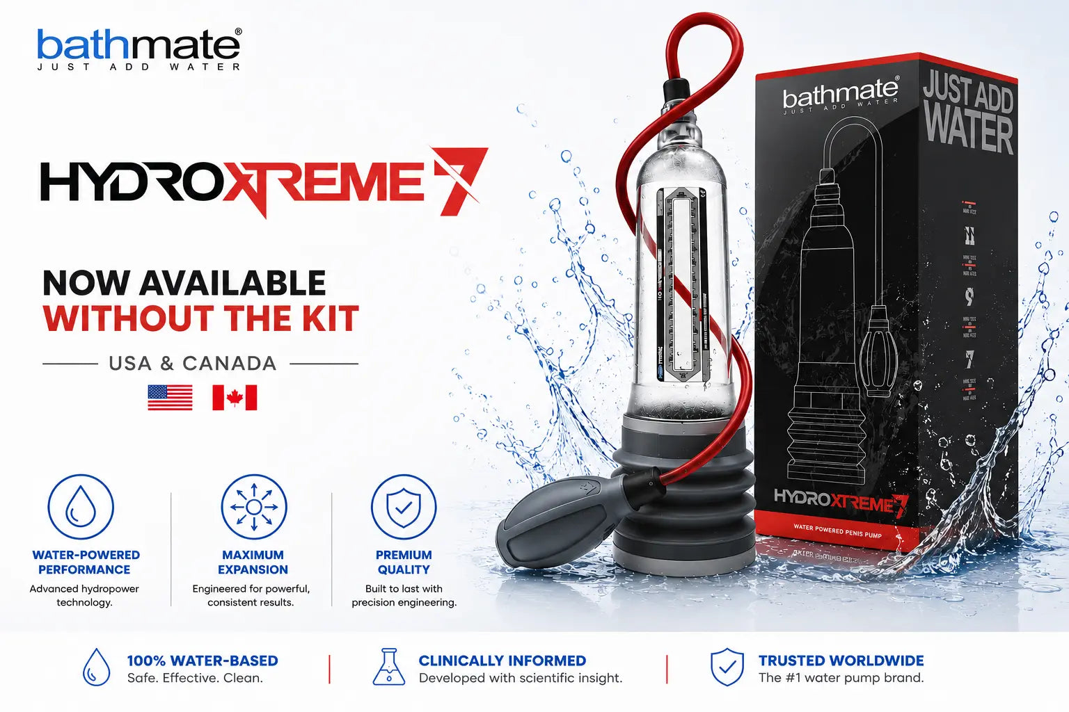 Bathmate HydroXtreme Pump Now Available Without the Kit (USA & Canada)