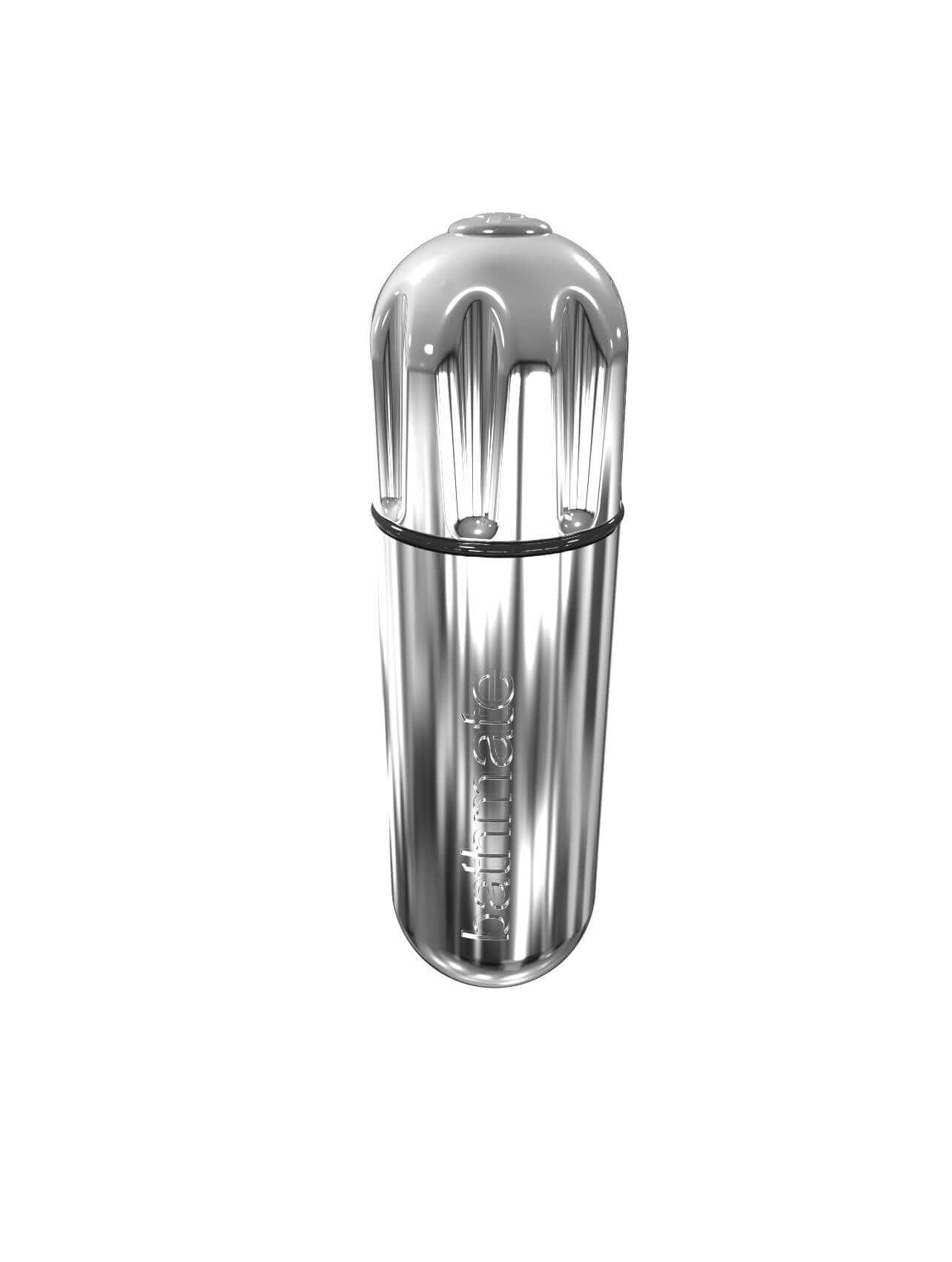 Bathmate Vibe - sleek silver bullet vibrator designed for targeted stimulation and pleasure enhancement.